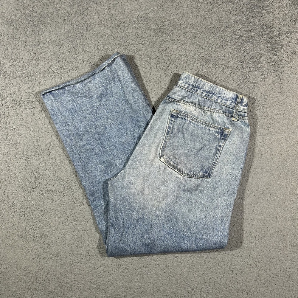 Rag & Bone Women's Medium Wide Leg Miramar Denim Cotton Light Wash  #2647